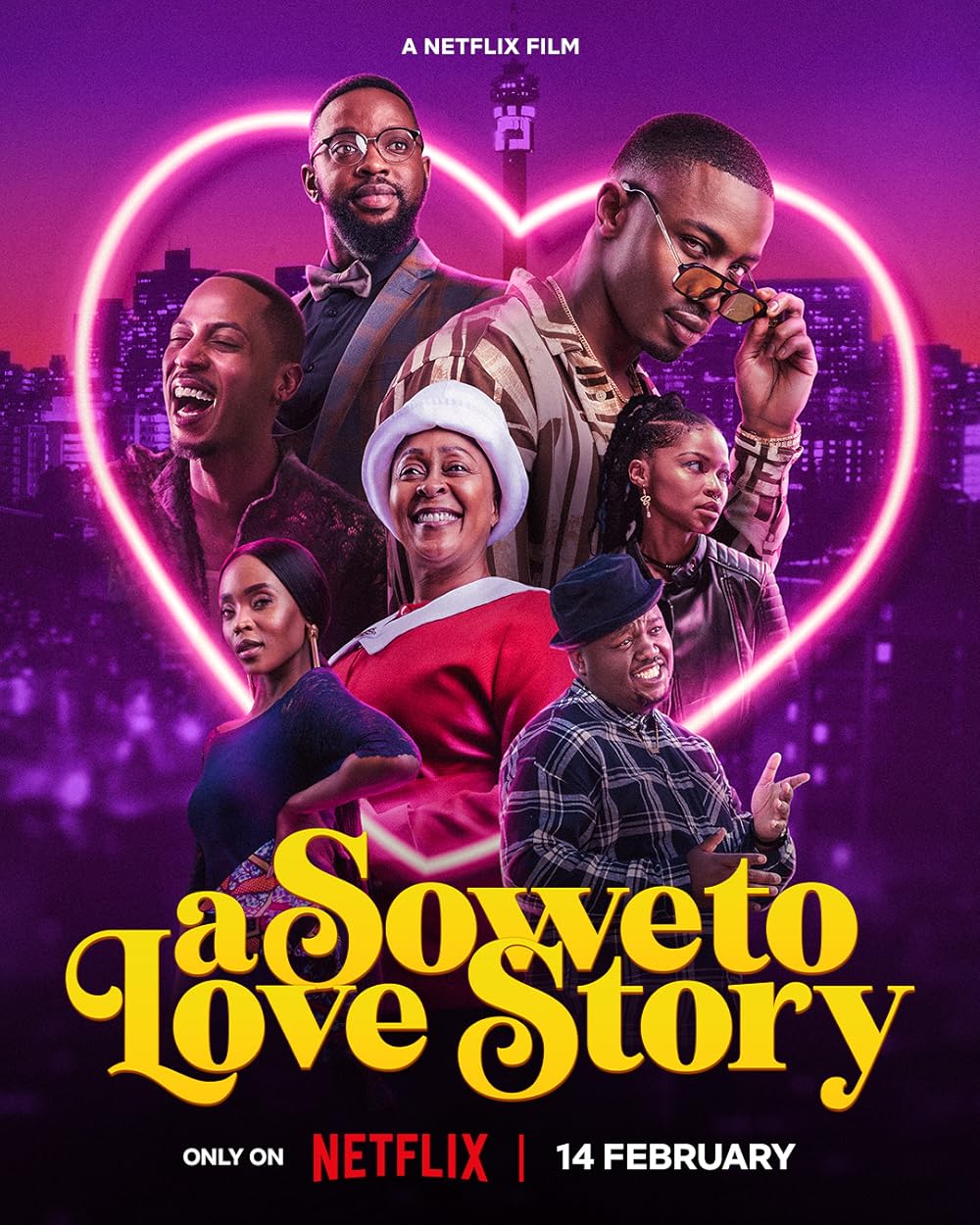 Affiche de A Soweto Love Story, film doublé en français sous la direction artistique de Géraldine Asselin.